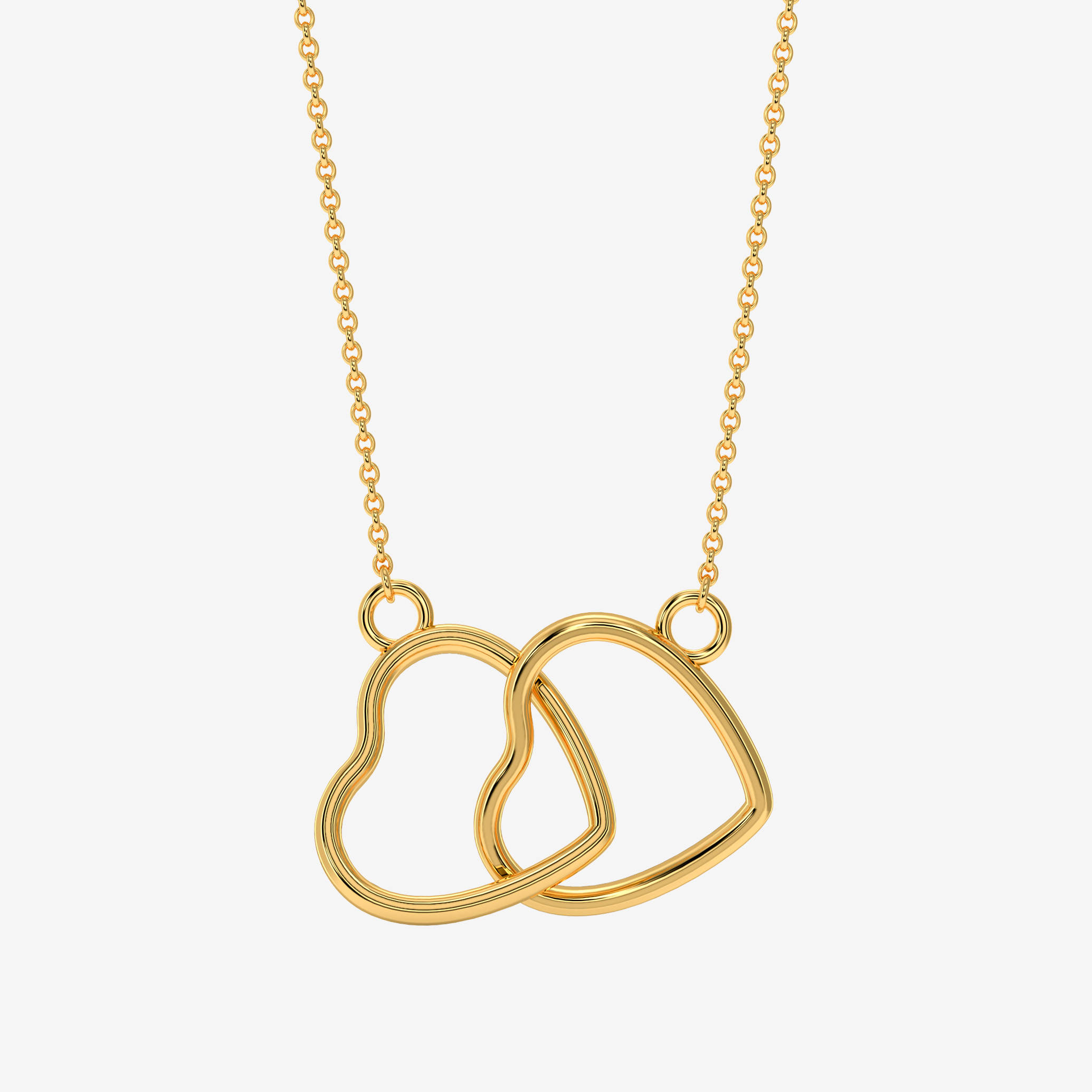 Bound hearts pendant