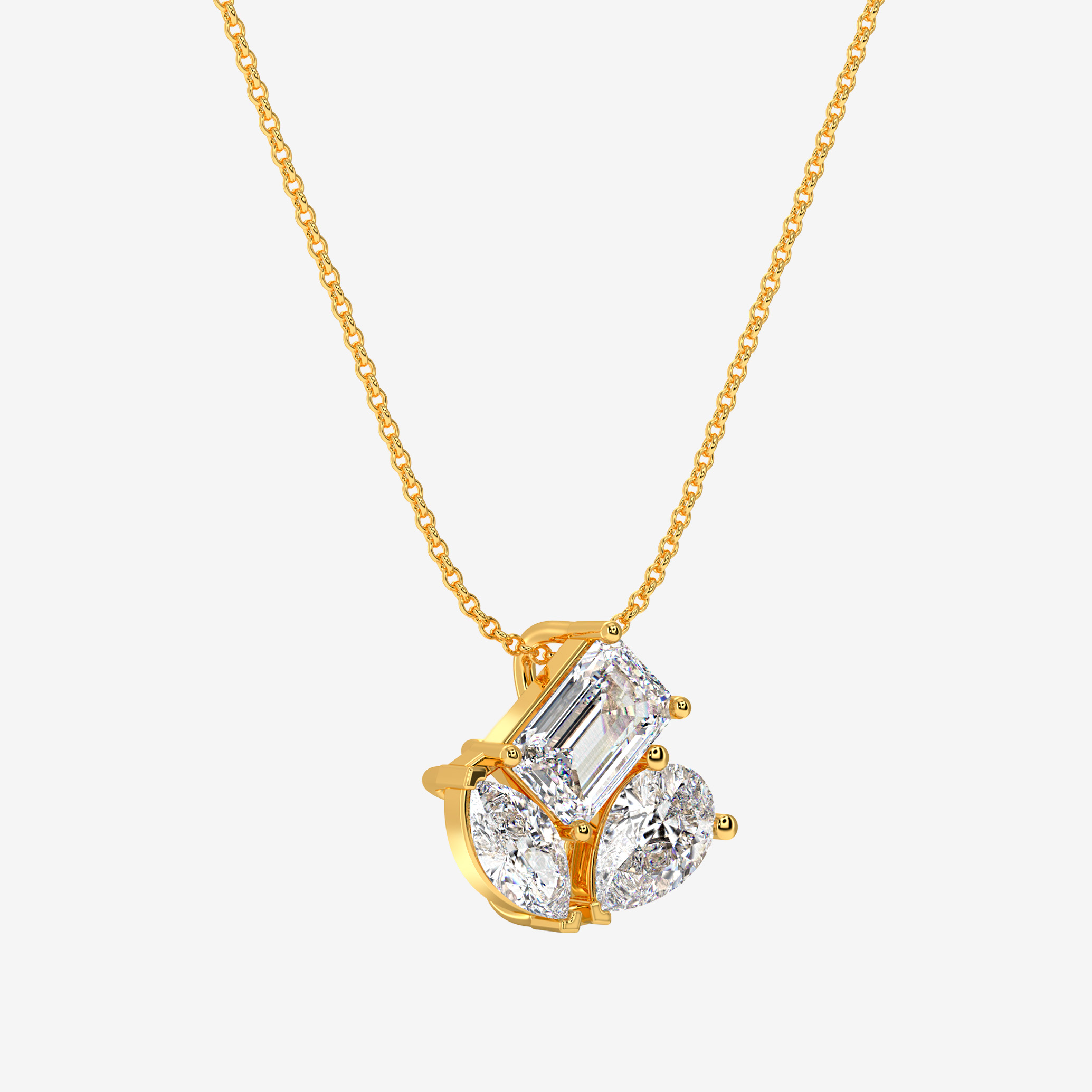 Emerald trio pendant - Image 2
