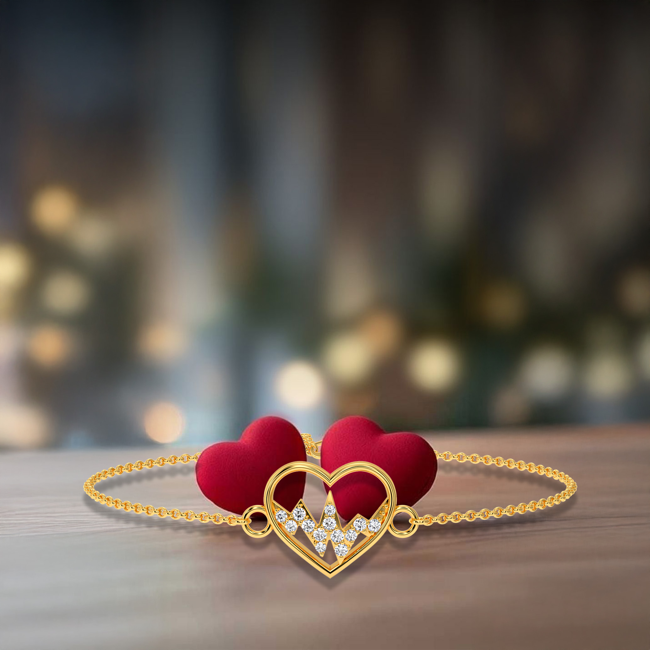 Crown Heart  Bracelet