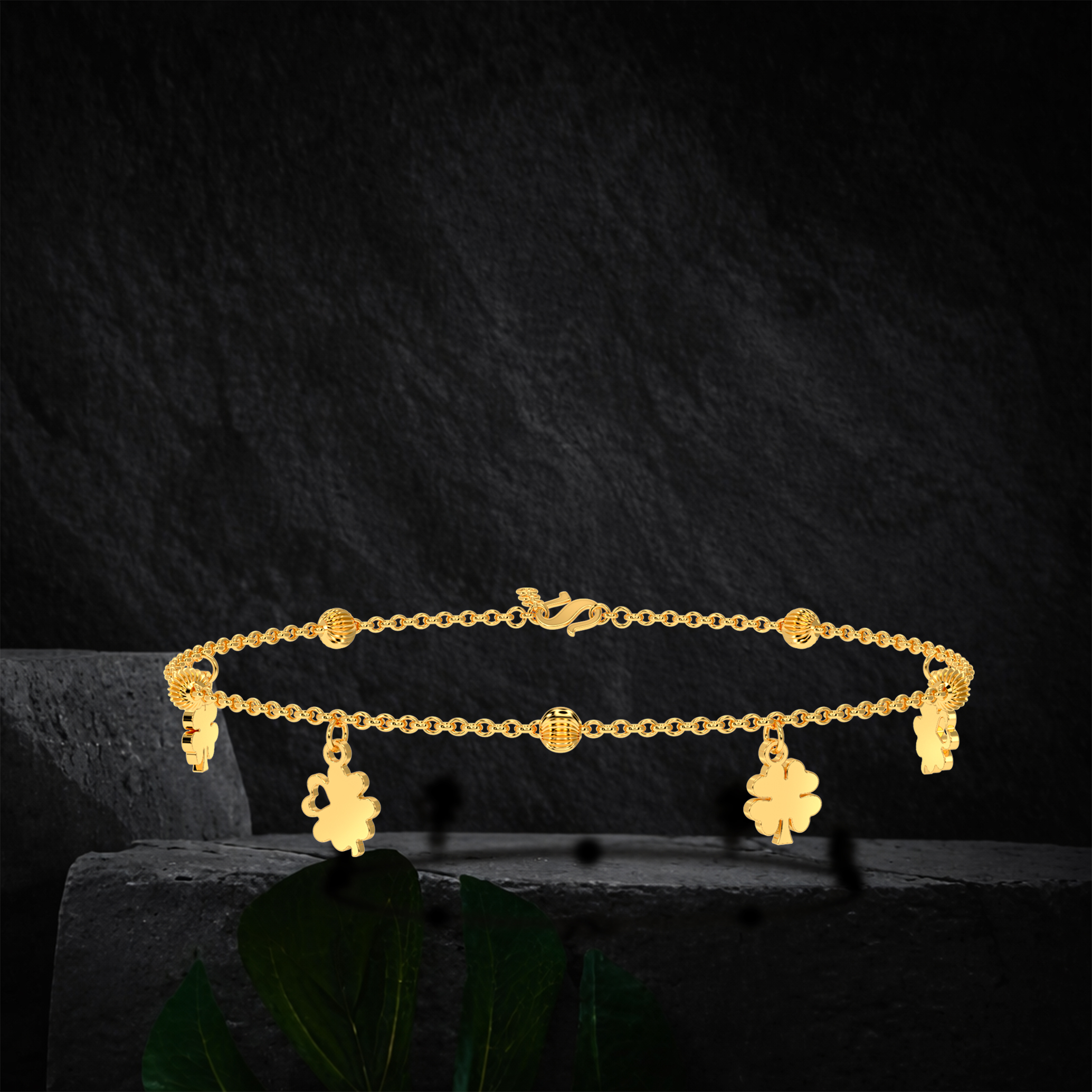 Lucky Clover Anklet