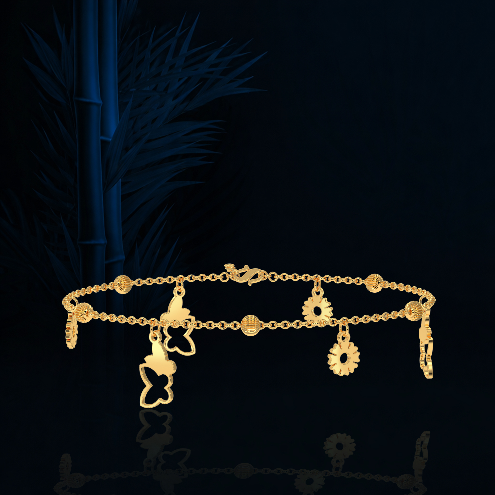 Butterfly Bloom Anklet