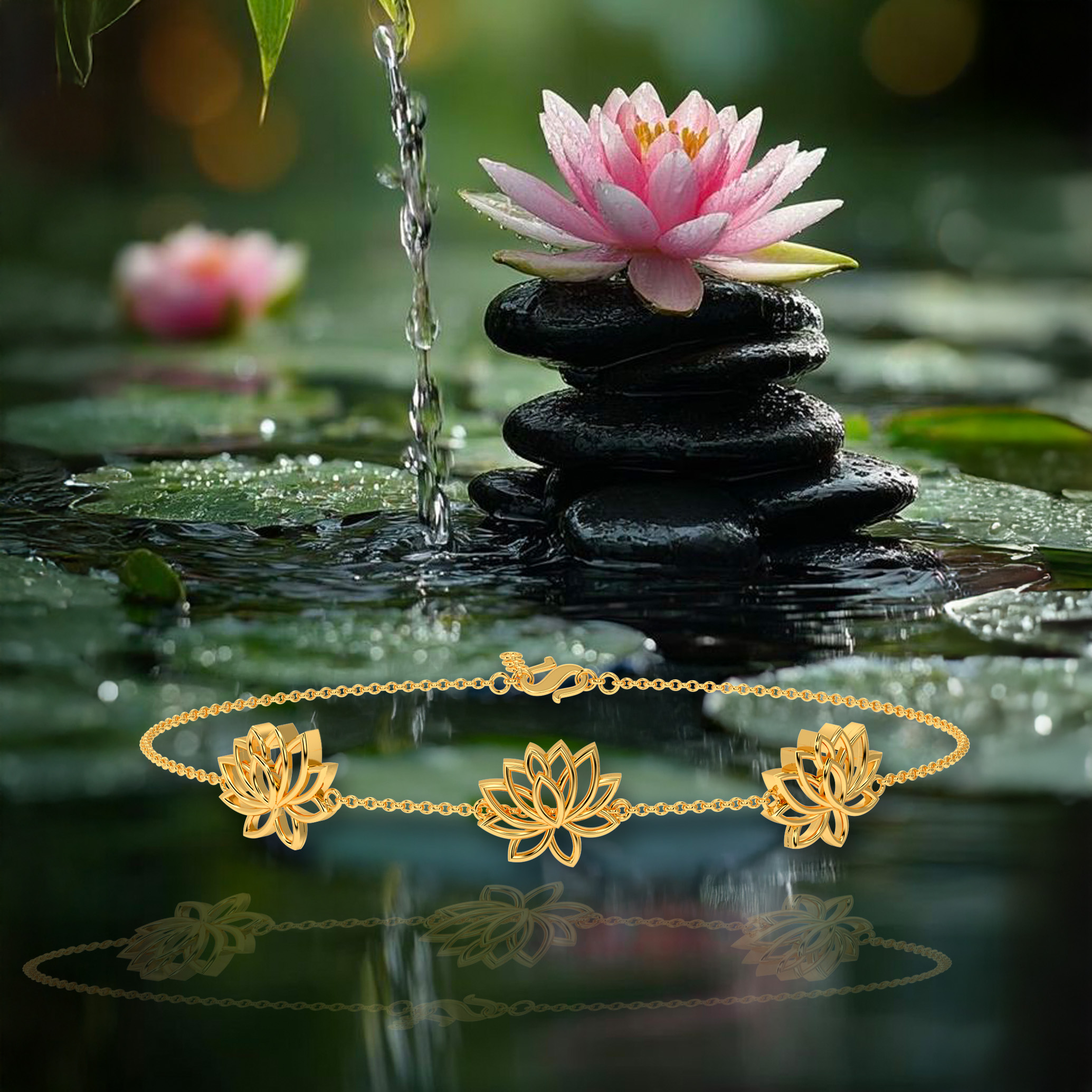 Lotus Grace Anklet