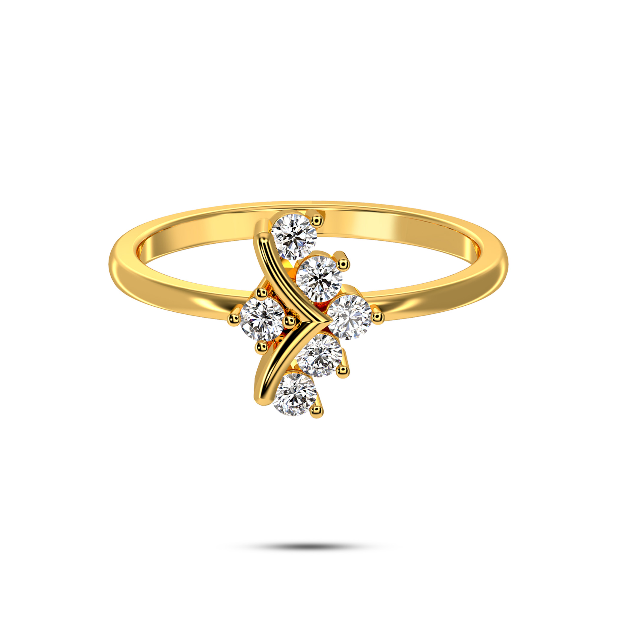 Curved Motif Ring