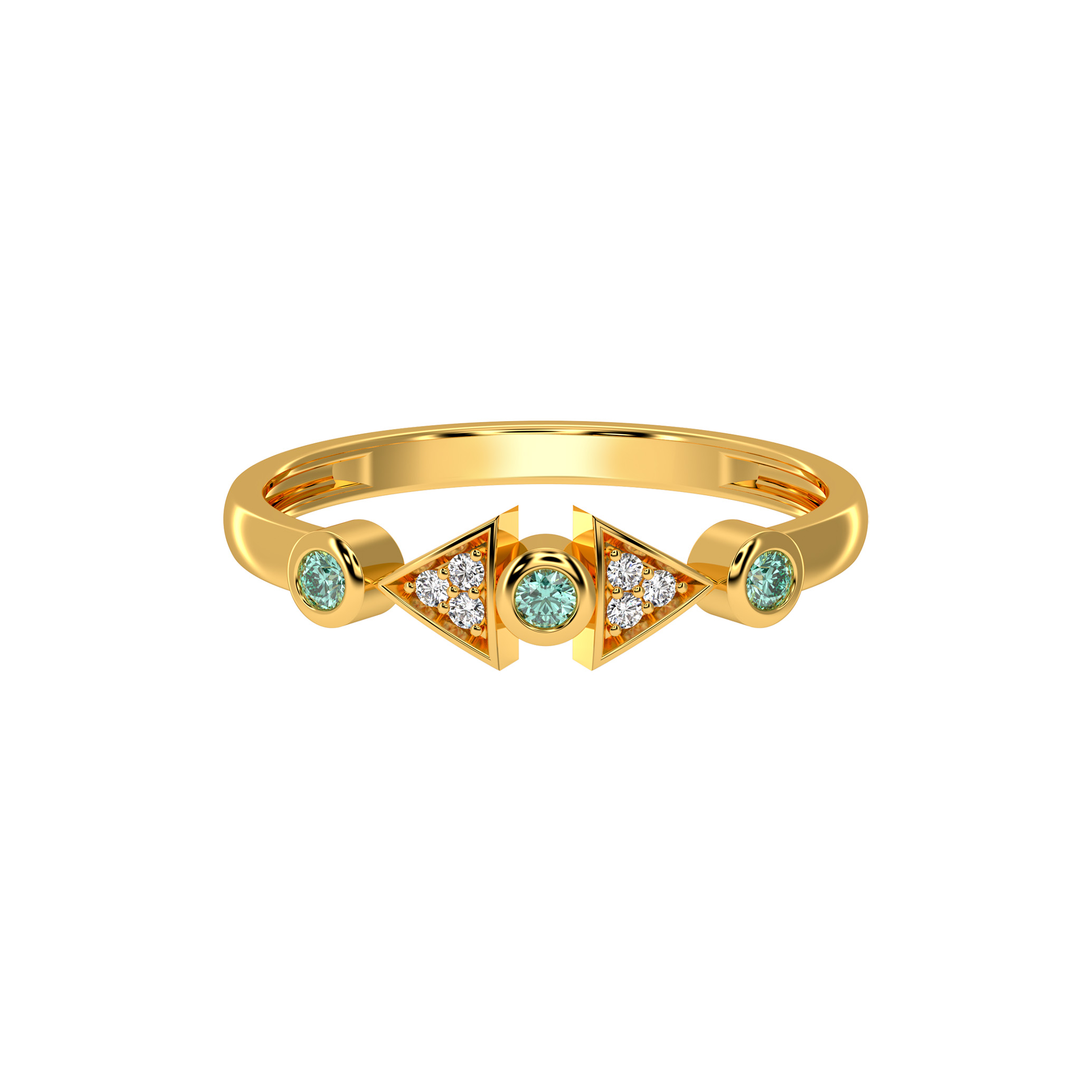 Ethereal Heart Contour Ring