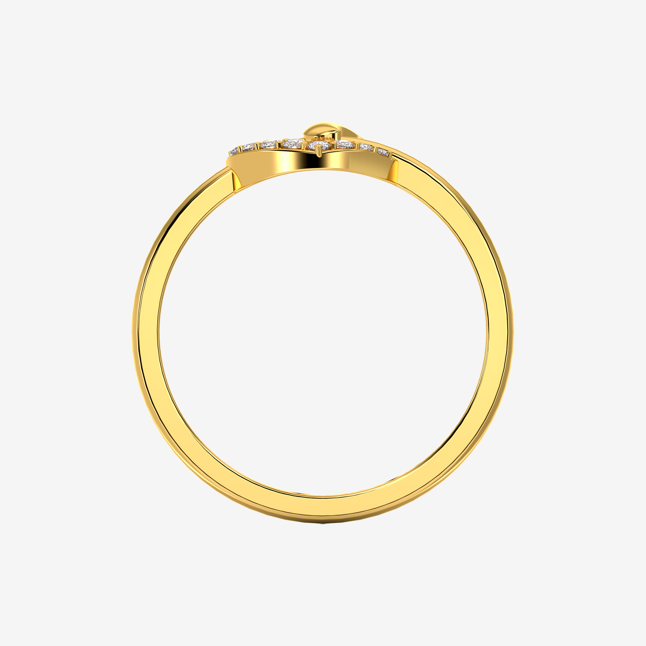 The Gilded Heart Knot Ring - Image 2