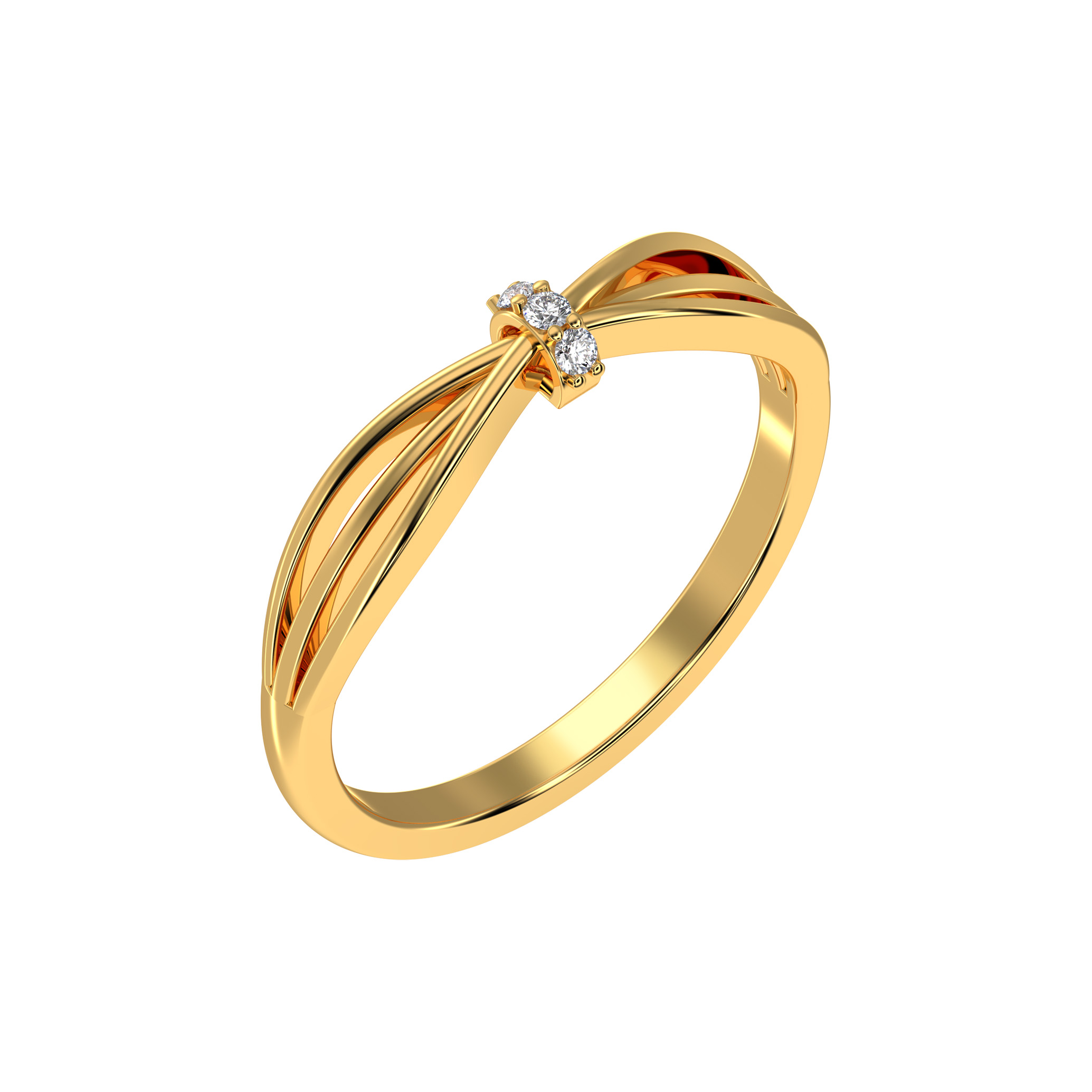 Eternal Weave Gold Ring - Image 2