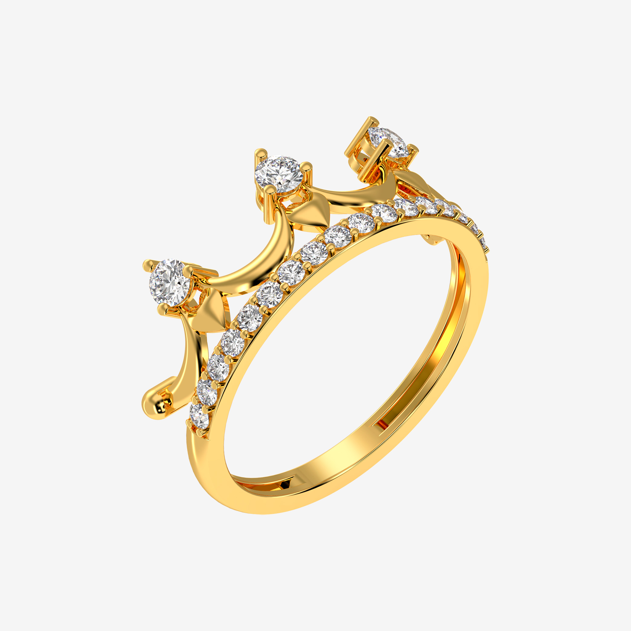 Golden Empress Pointed Ring - Image 2