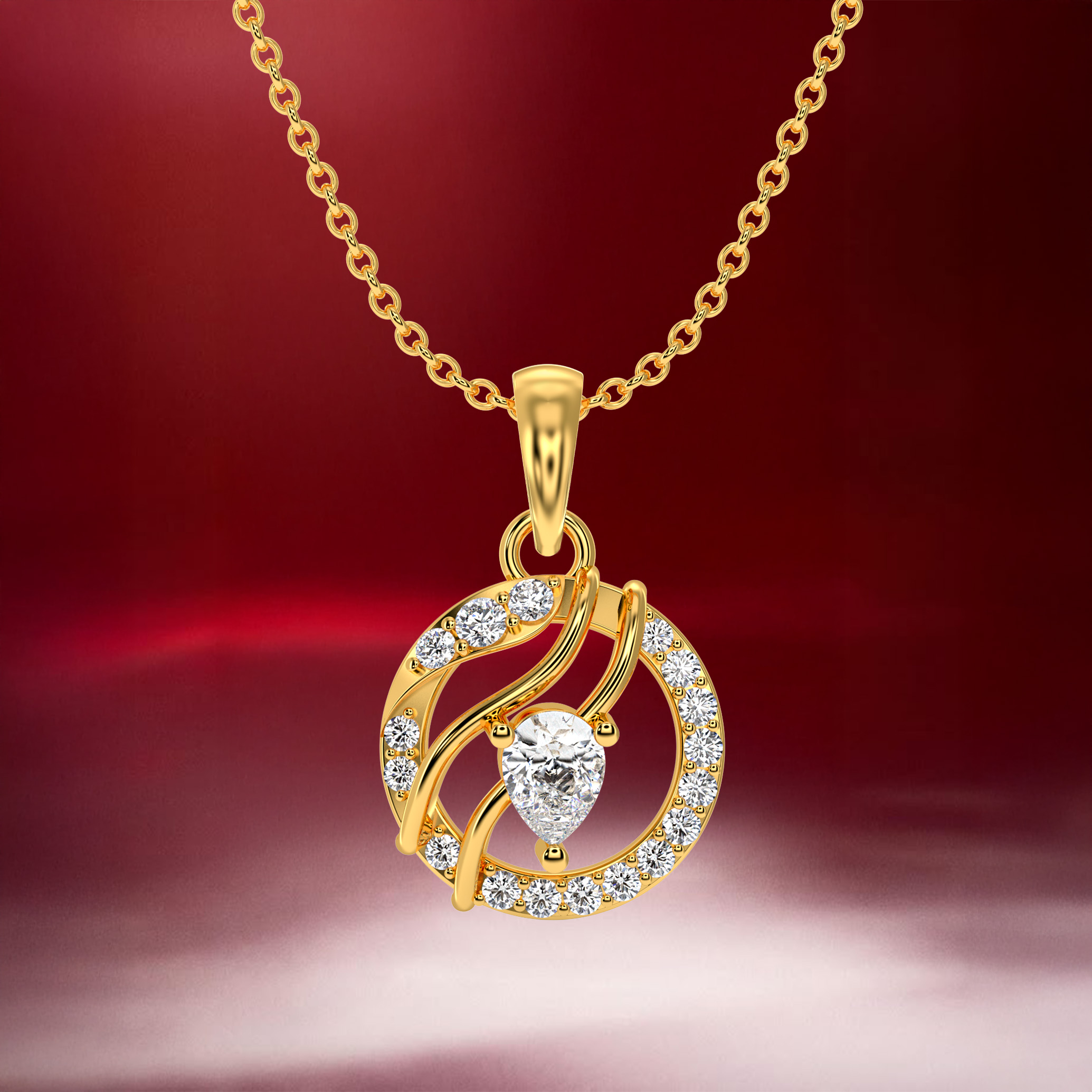 Teardrop elegance pendant