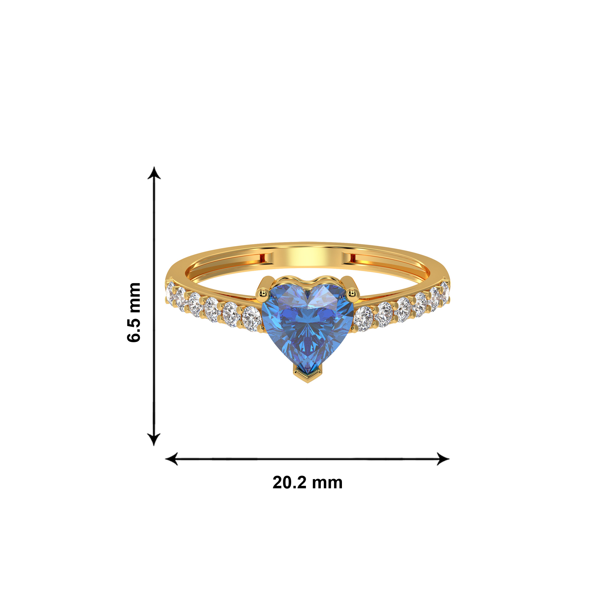 Sky Heart Promise Ring - Image 4