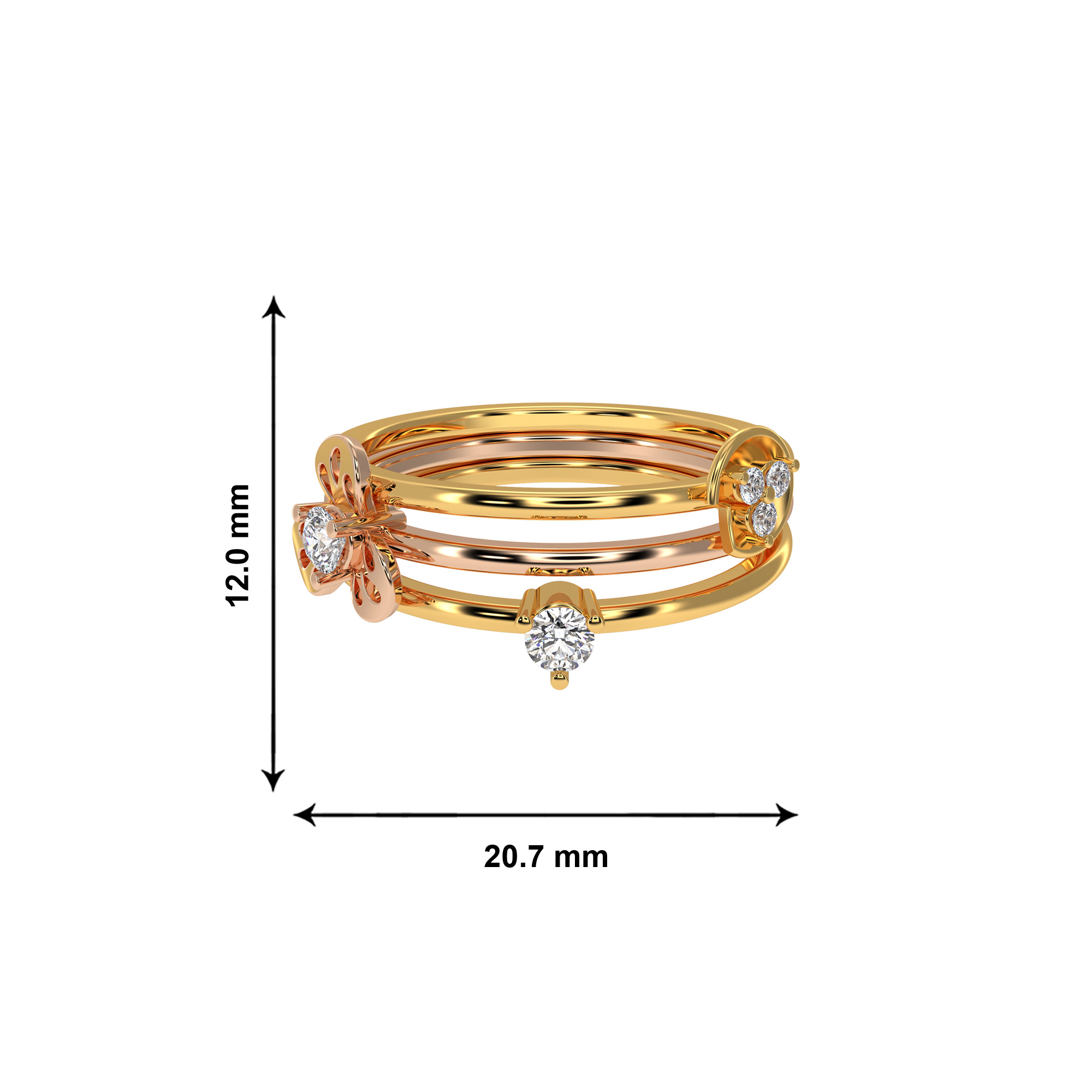 Trilogy Gardenia Accent Ring - Image 4