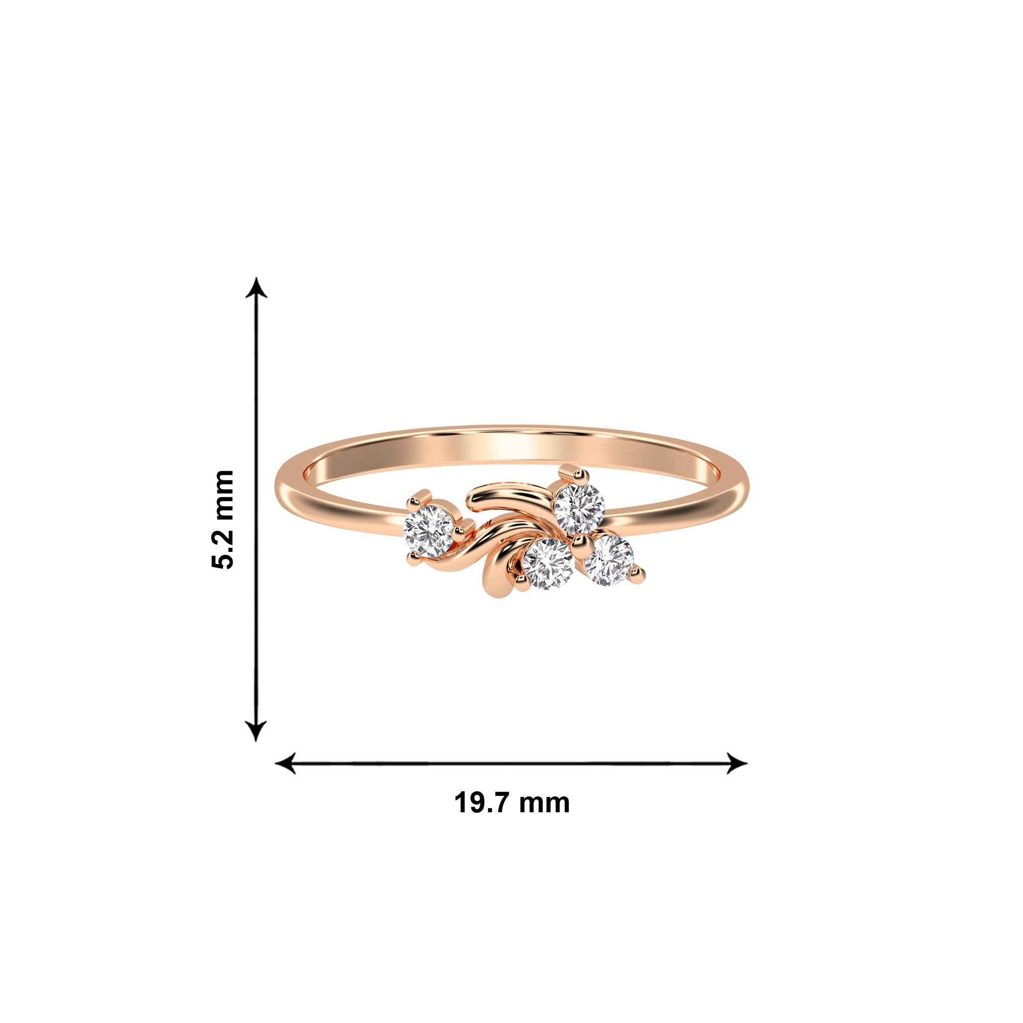Flora Gilded Wrap Ring - Image 4