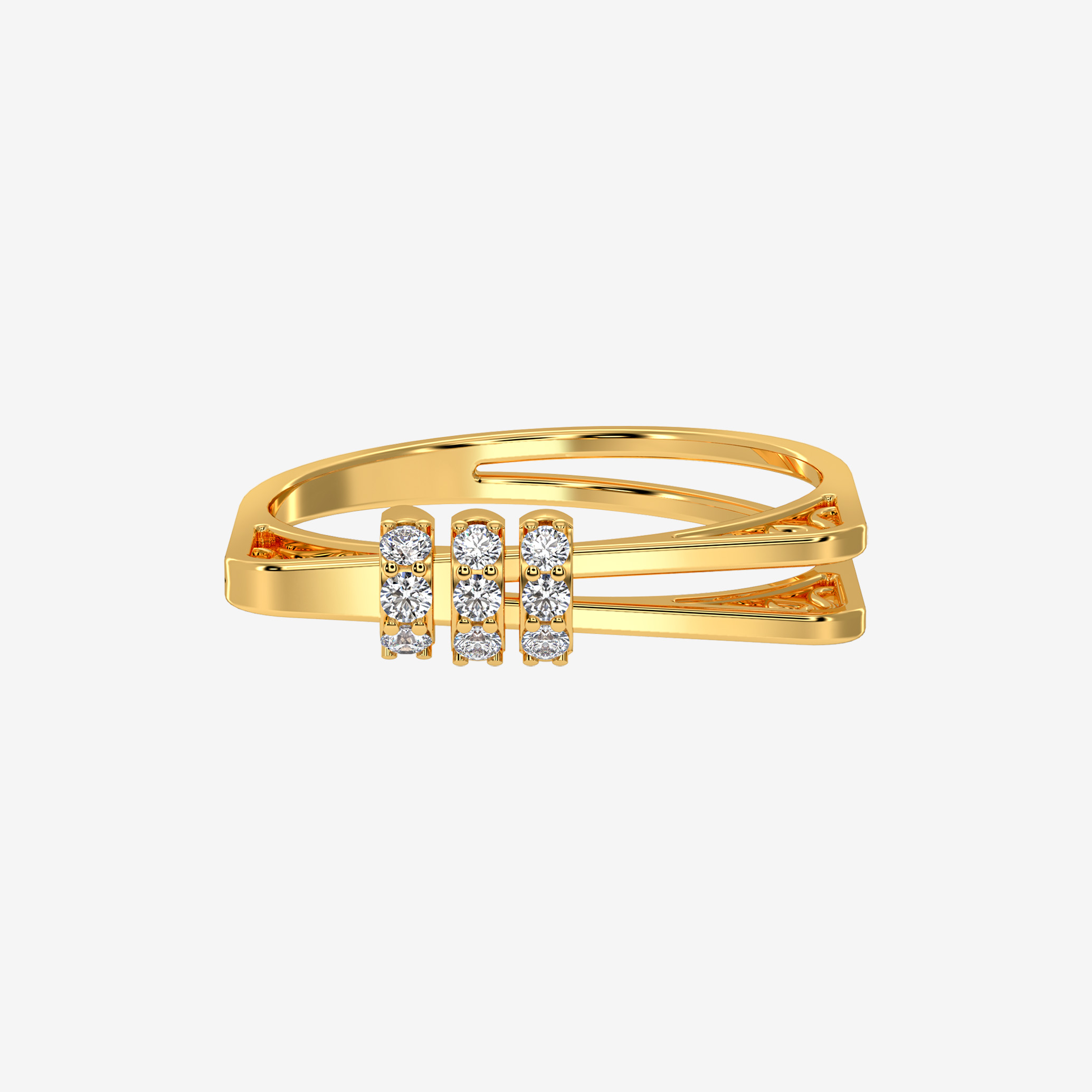 Golden meridian ring