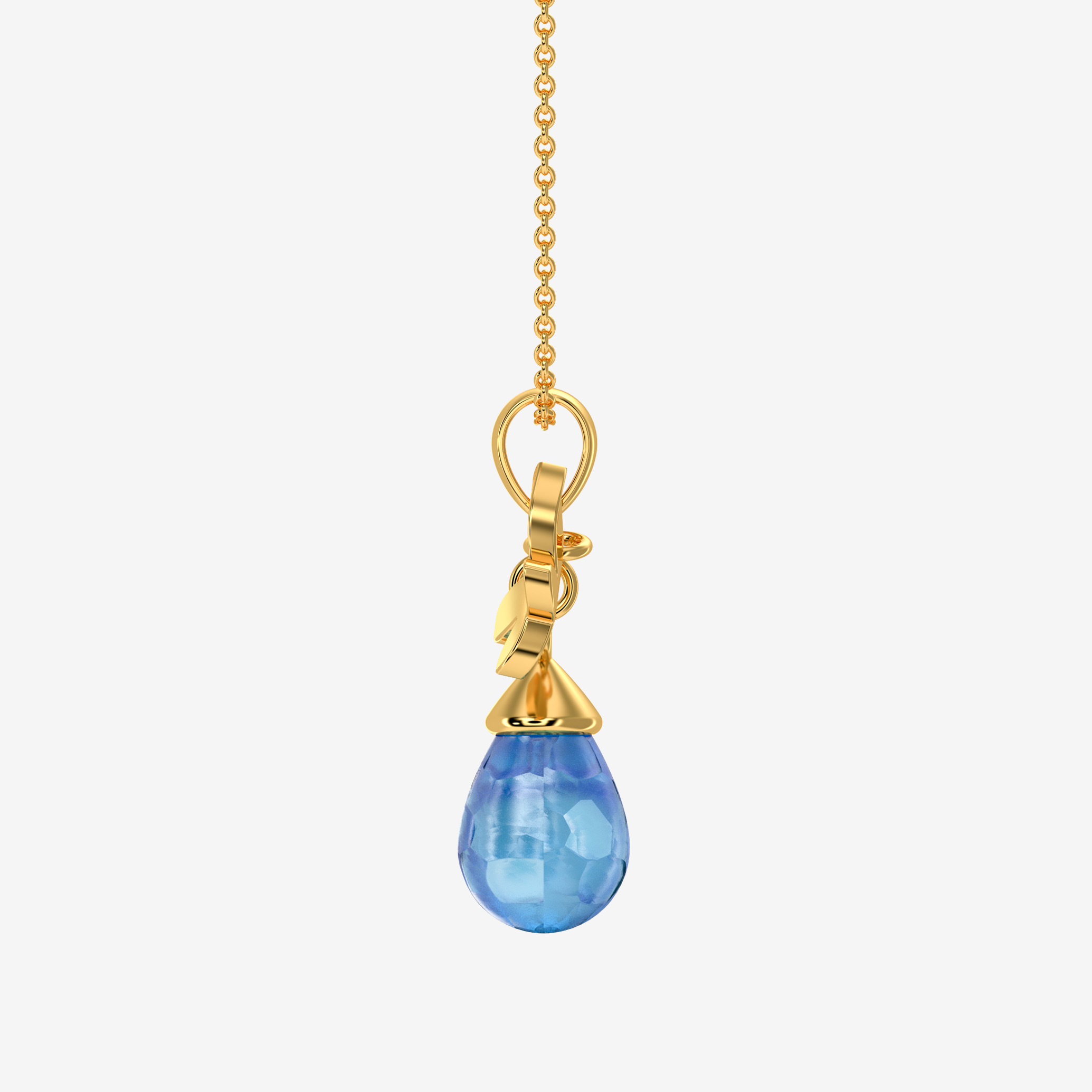 blue crystal charm - Image 2