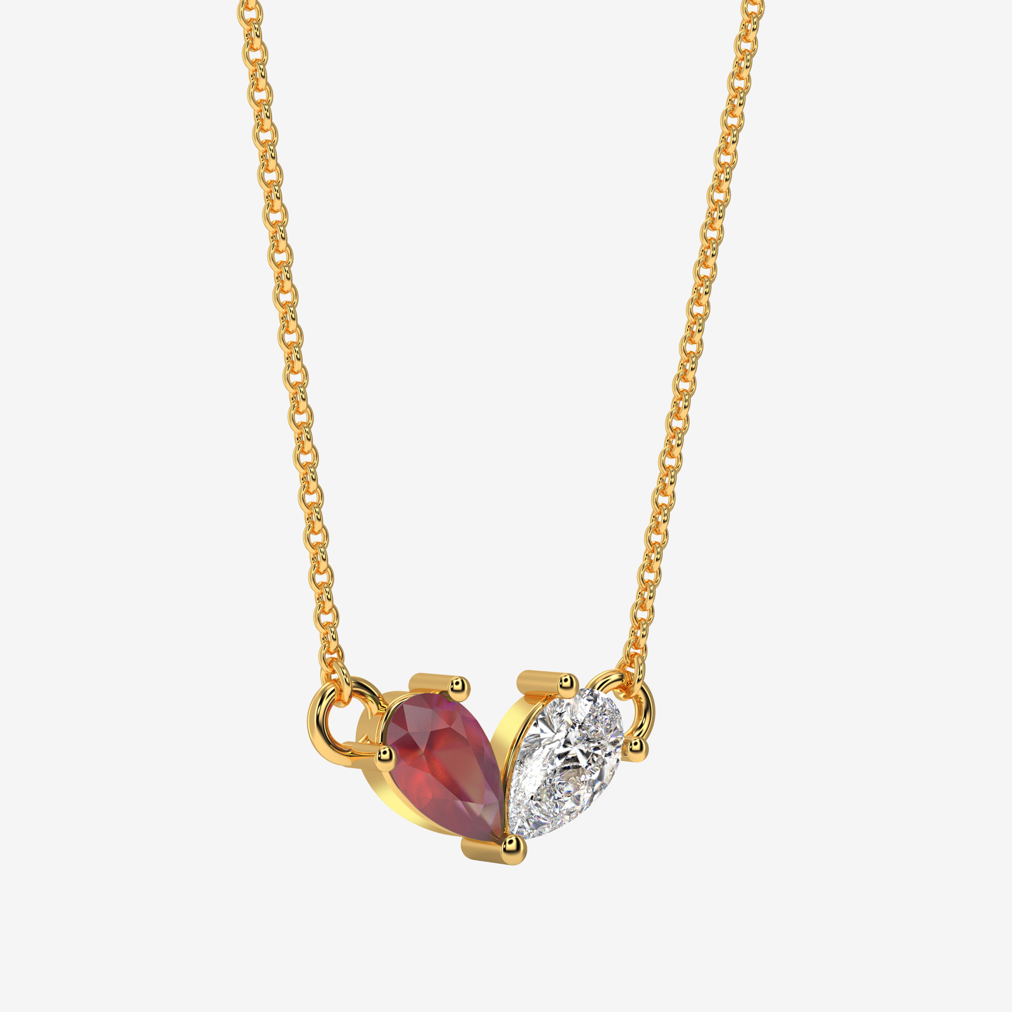 Dual stone necklace - Image 3