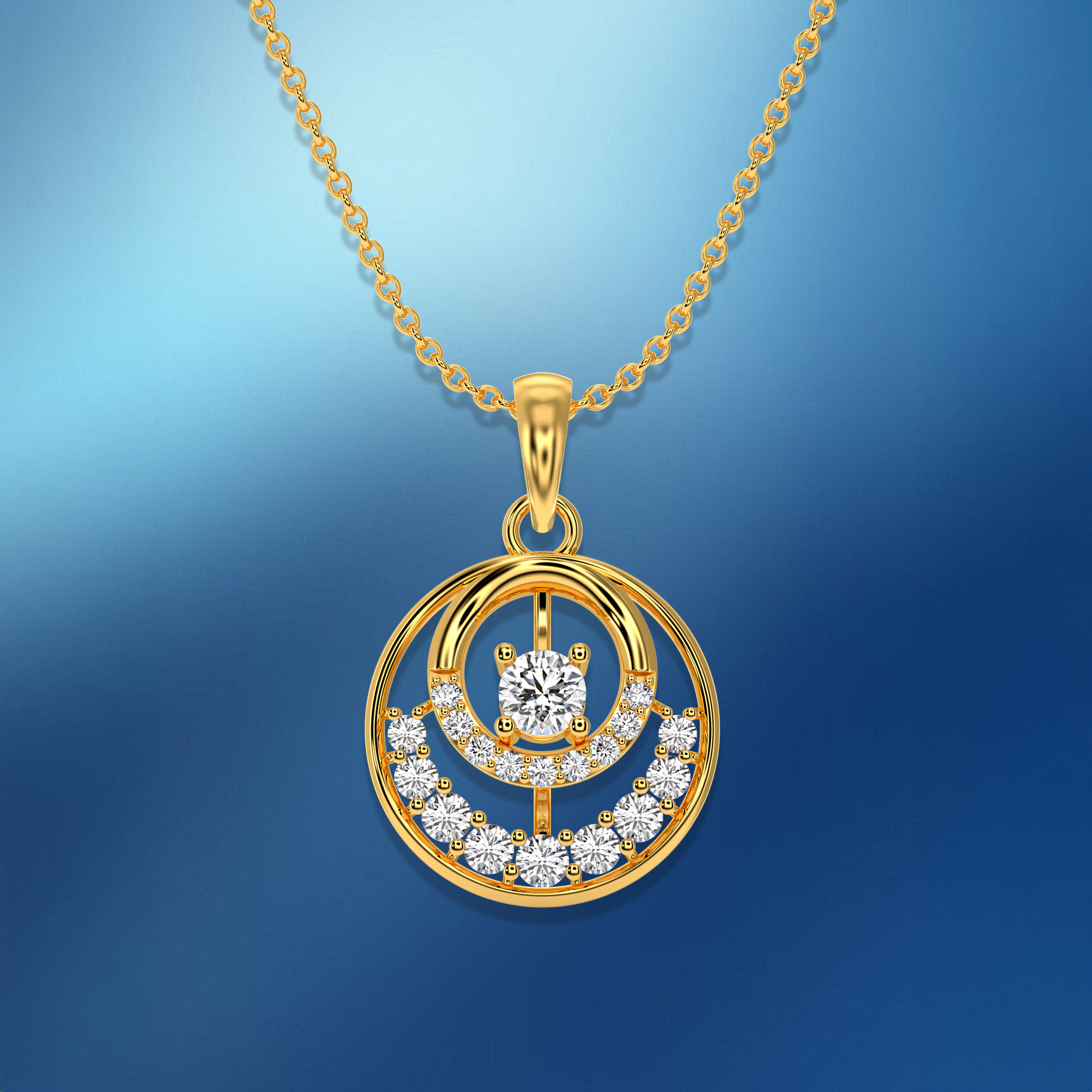 Solar halo pendant