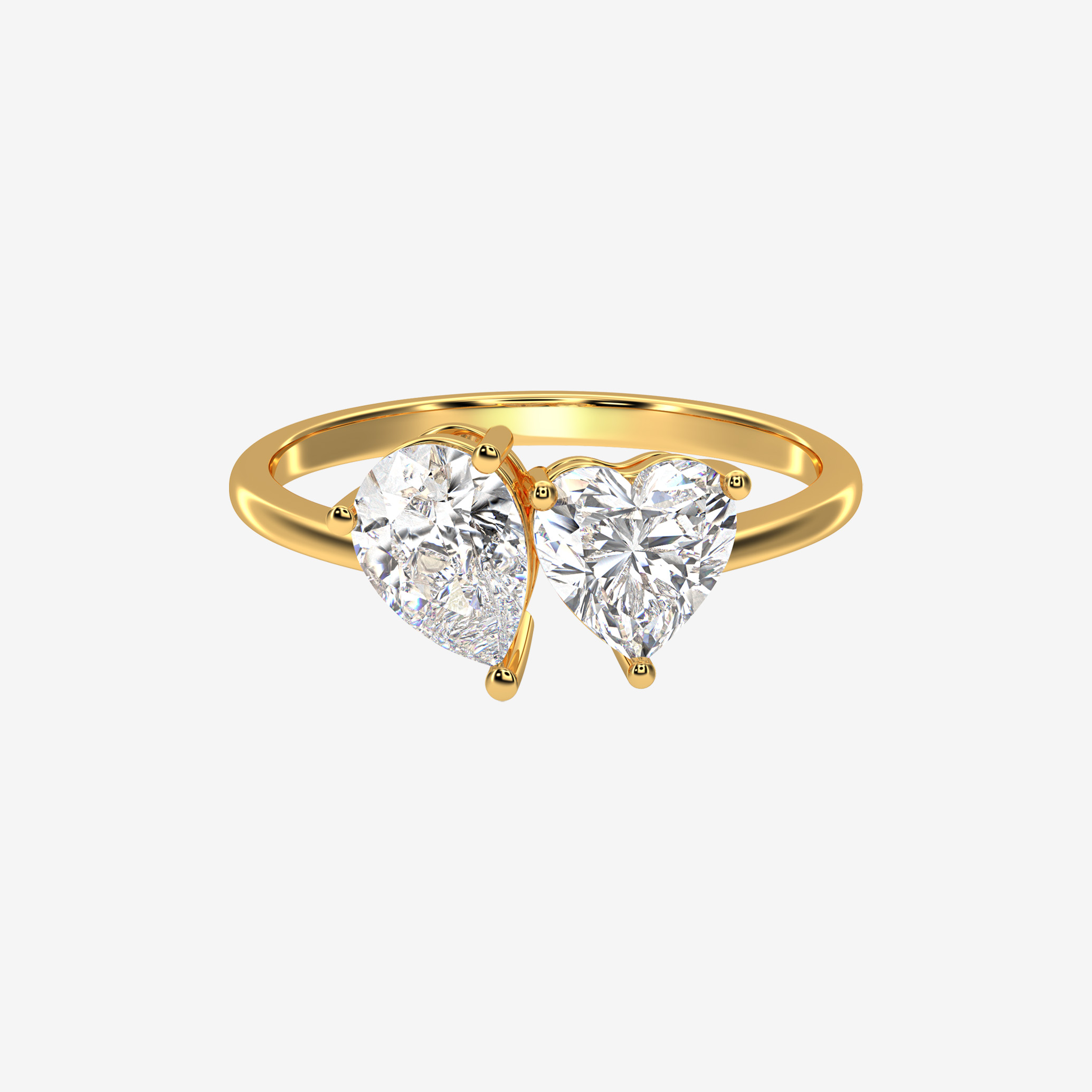 Twin flame ring