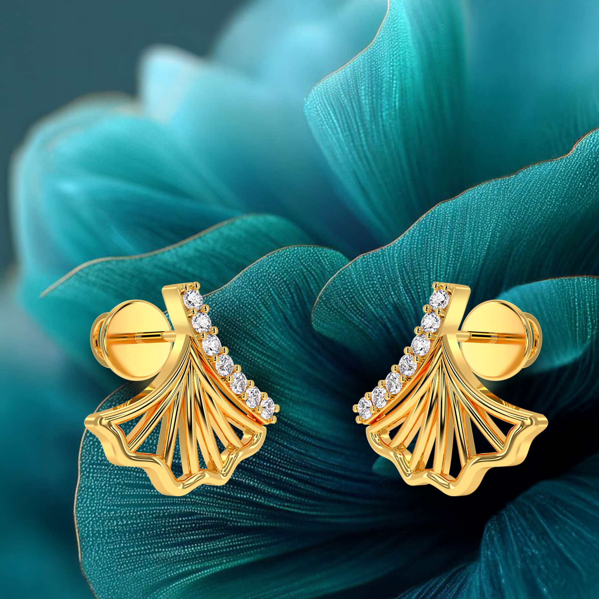 Radiant Fan Earrings