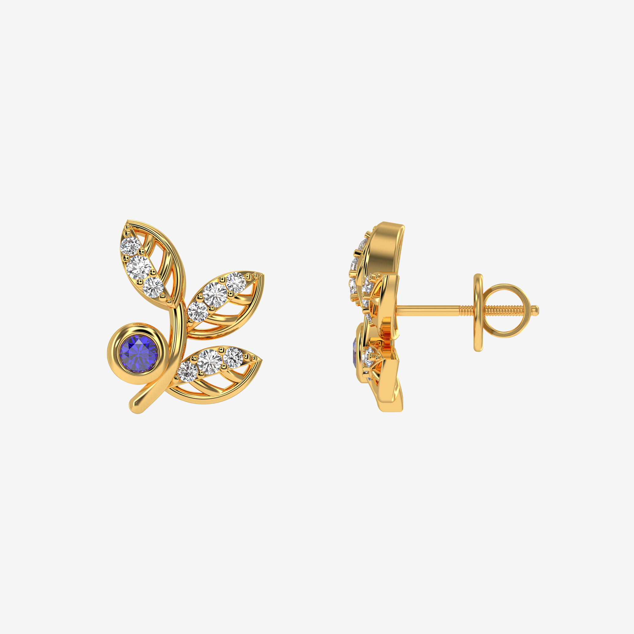 Golden Branch Earrings - Image 2