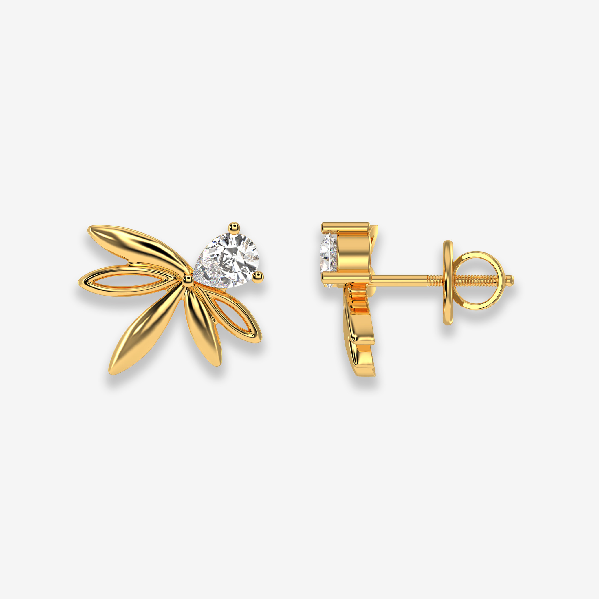 Golden Dragonfly Studs - Image 2