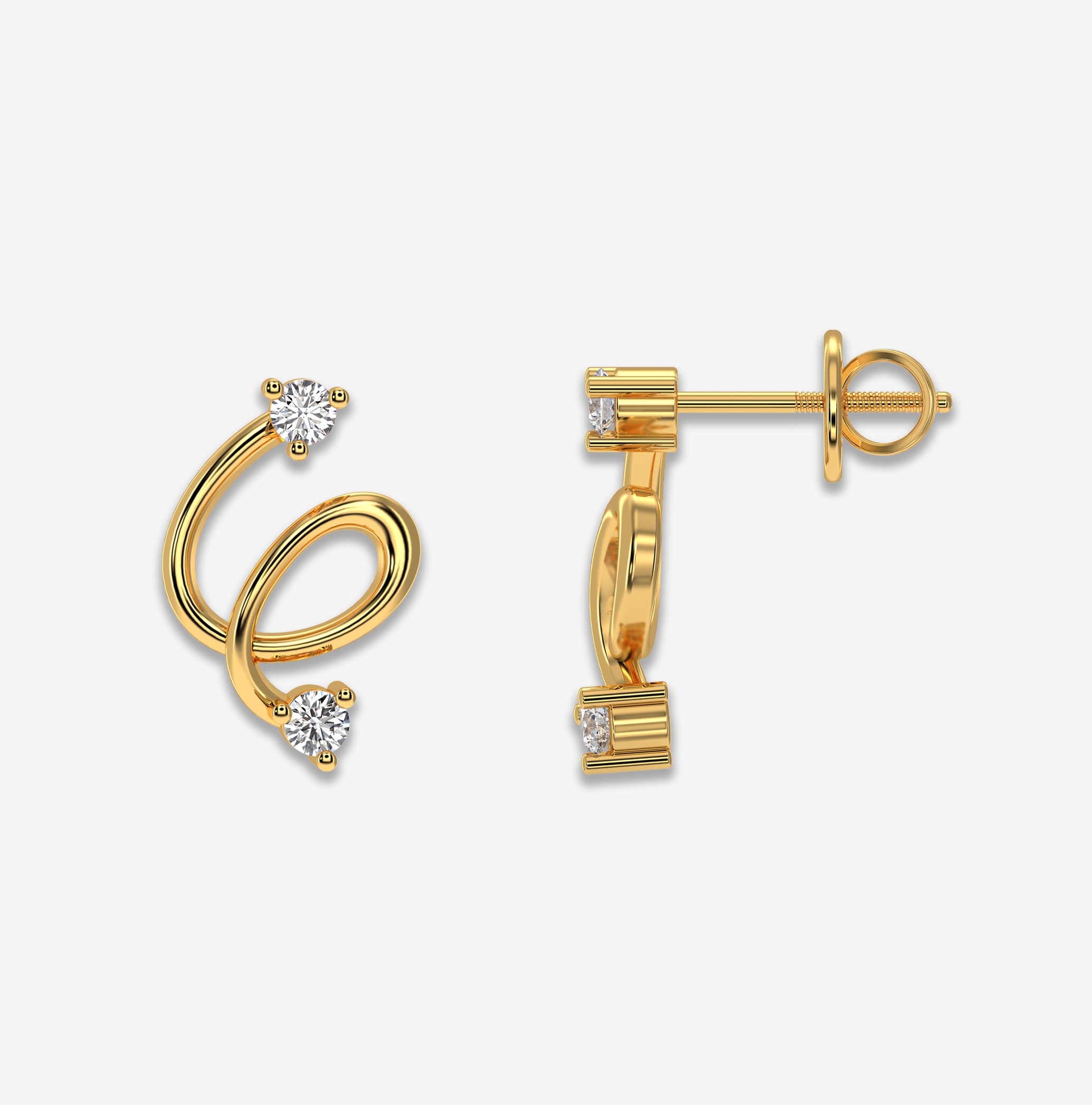 Golden Helix Studs - Image 2