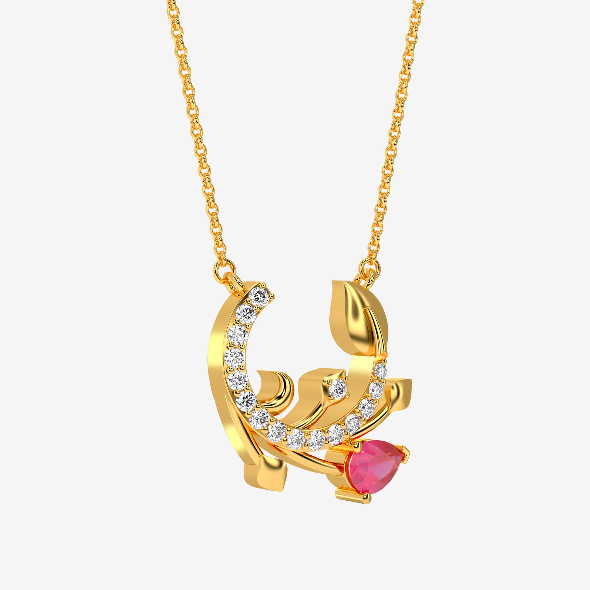 Flora ruby pendant - Image 3