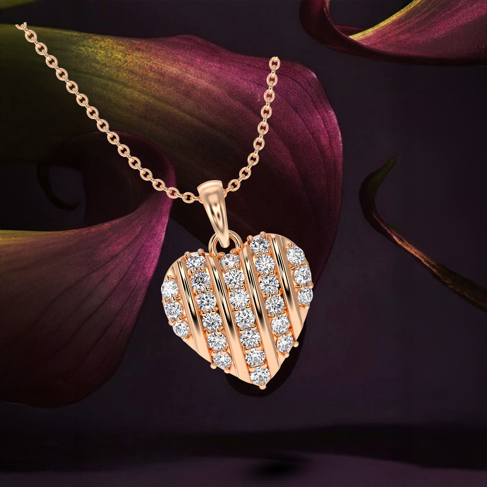 Glided pluse pendant