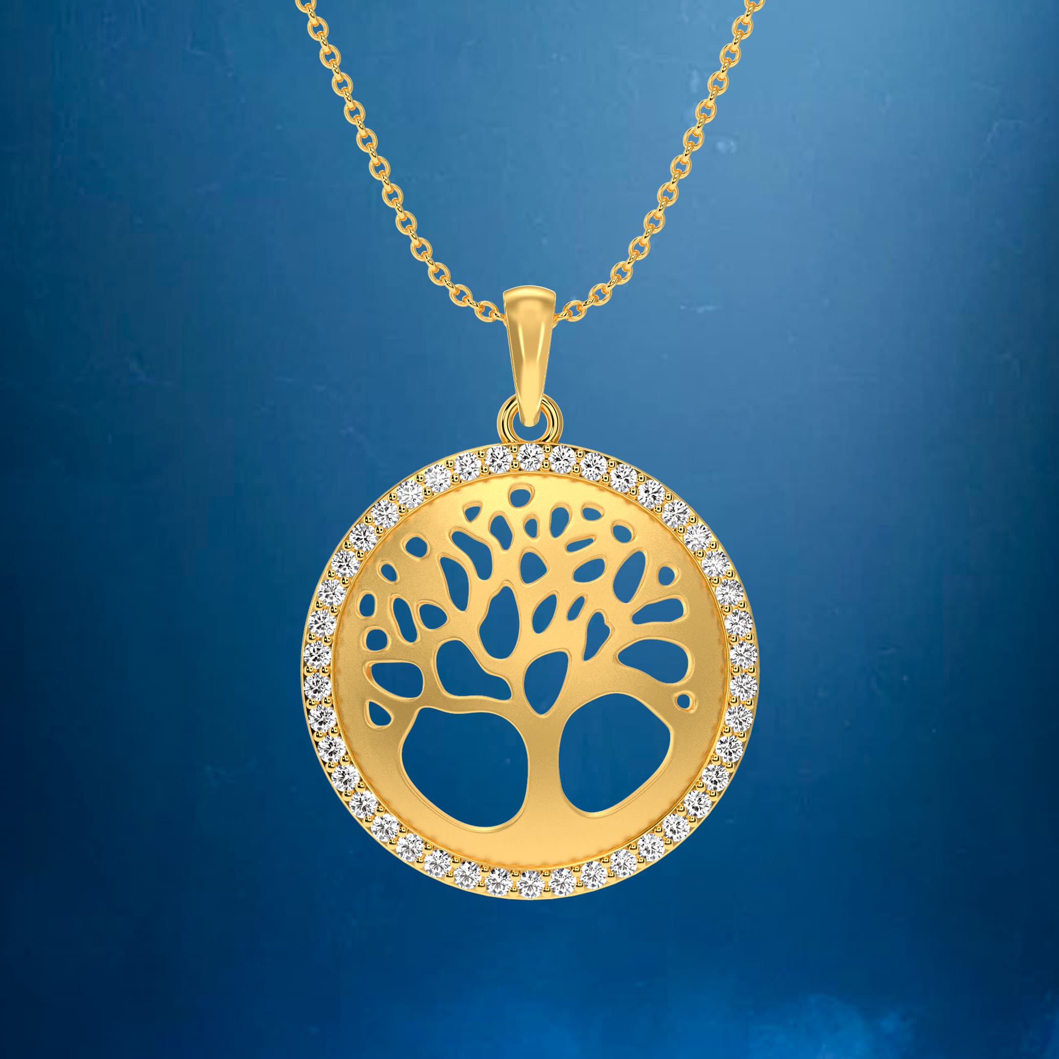 Golden Tree Pendant