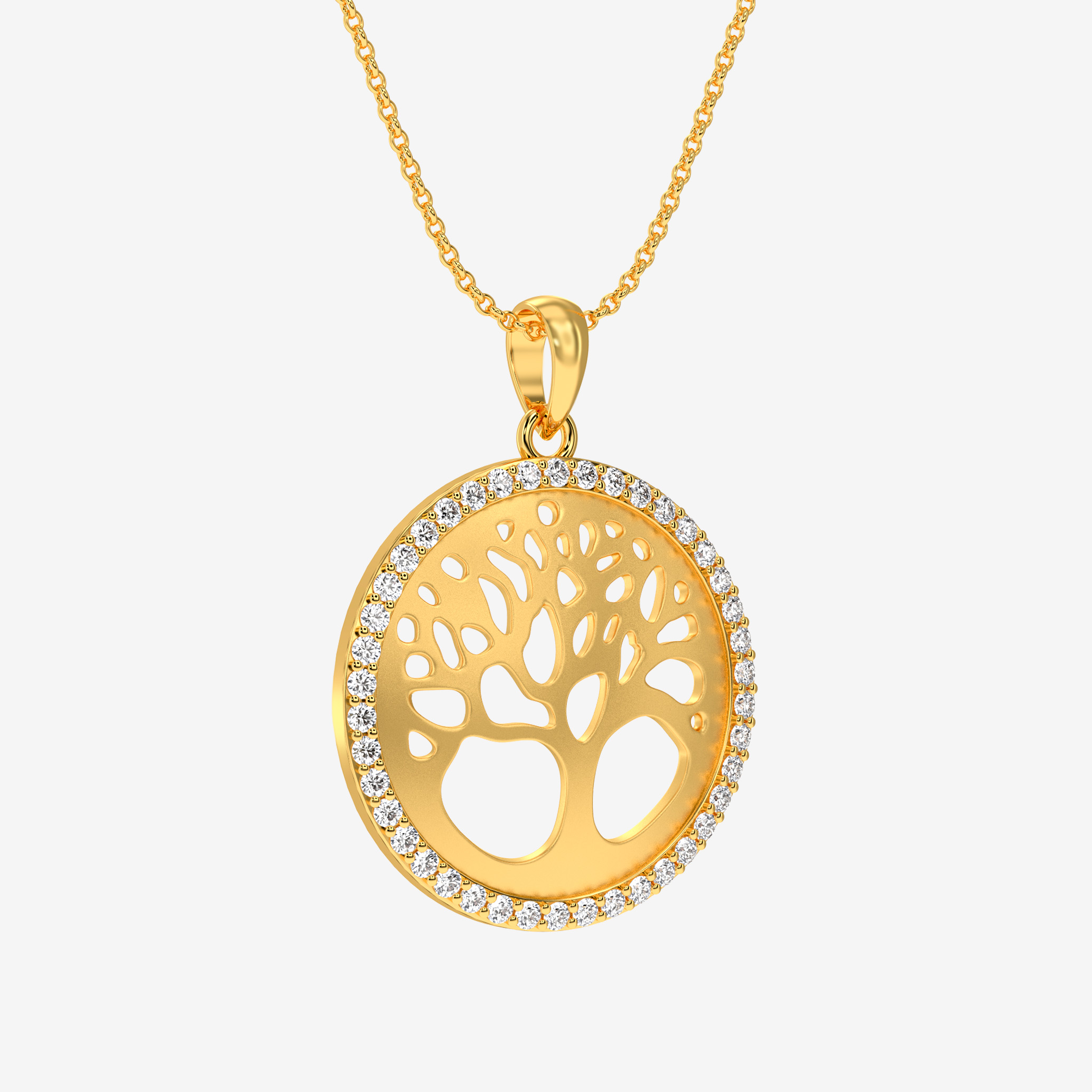 Golden Tree Pendant - Image 2