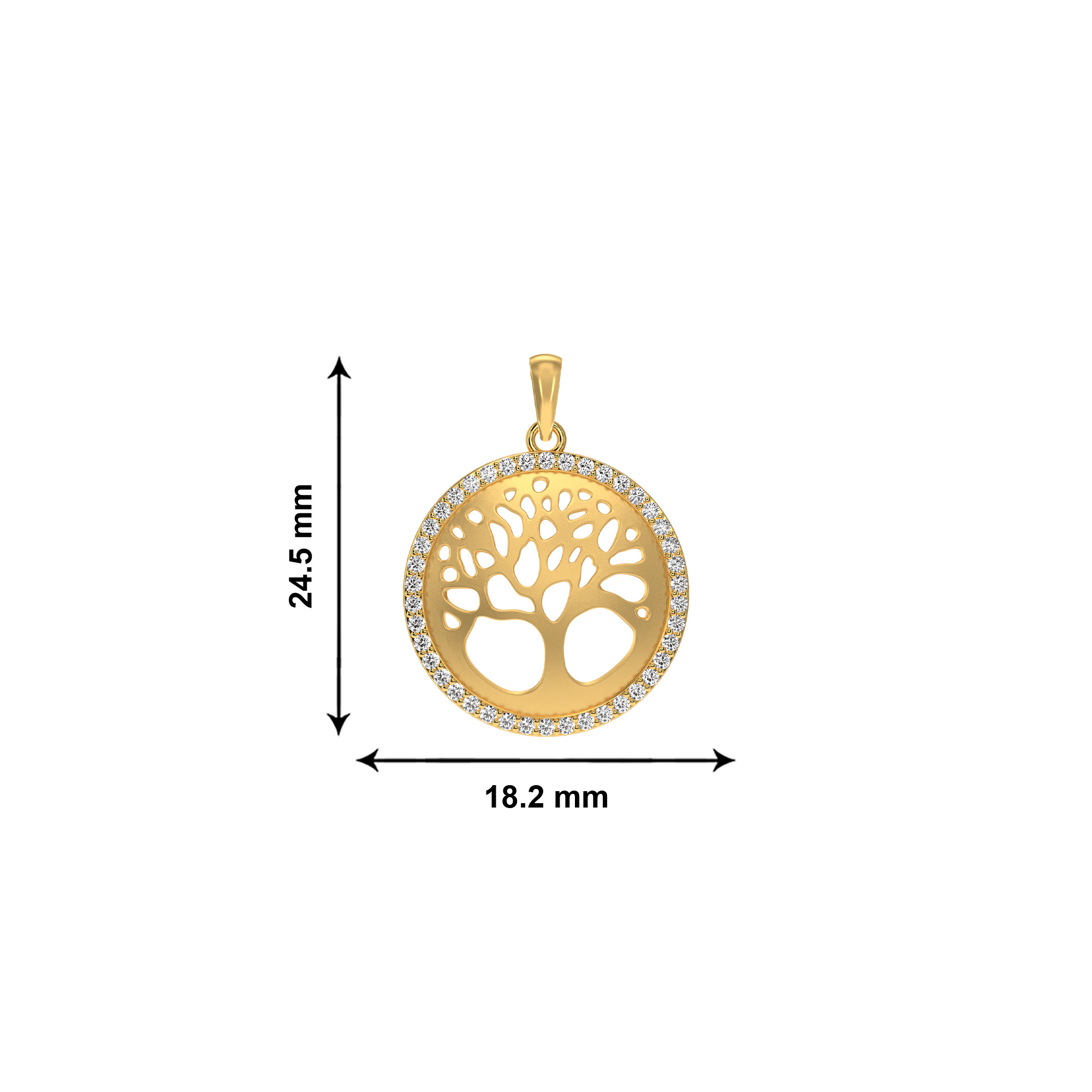 Golden Tree Pendant - Image 4