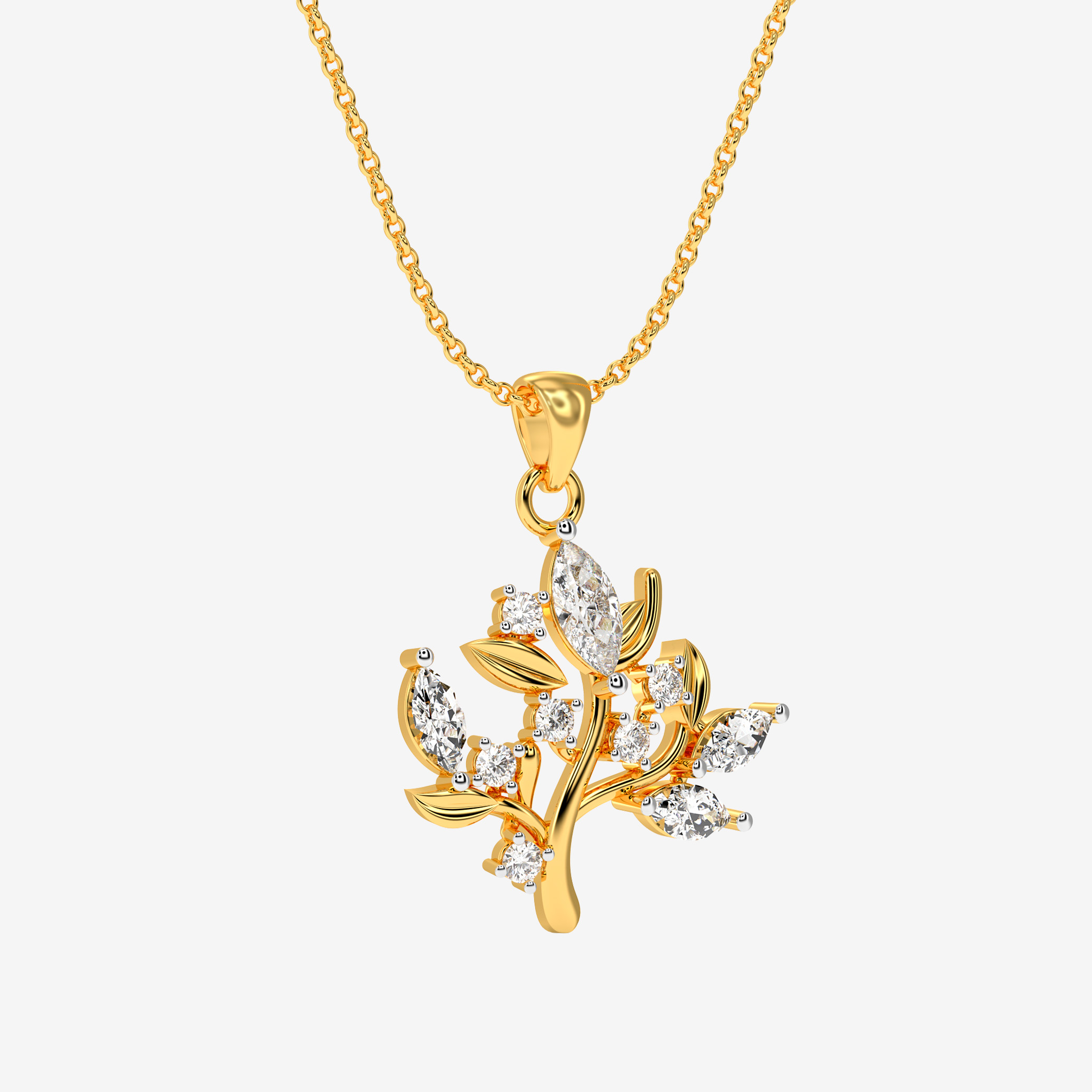 Sparkling Foliage Pendant - Image 2