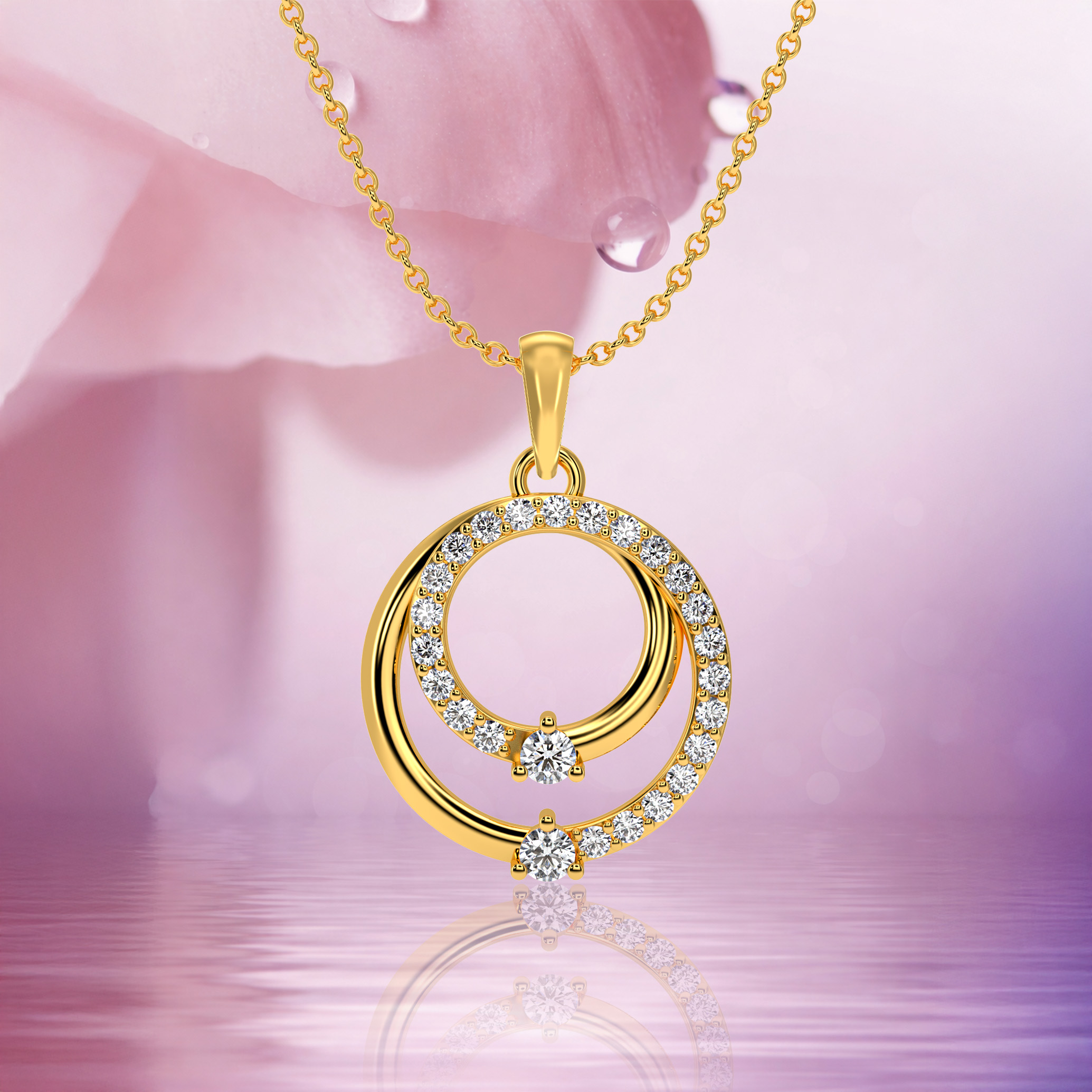 Orbital Gold Circles