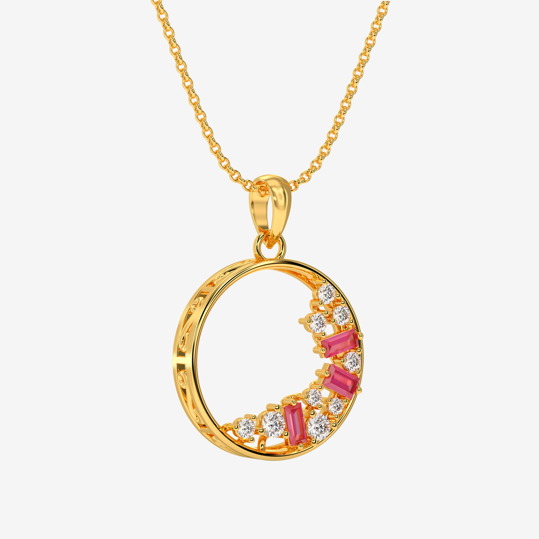 Ruby Halo Medallion - Image 2