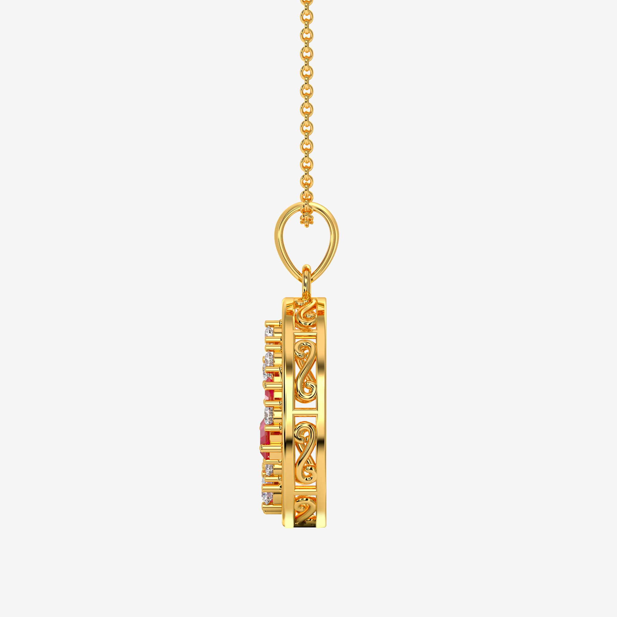 Ruby Halo Medallion - Image 3