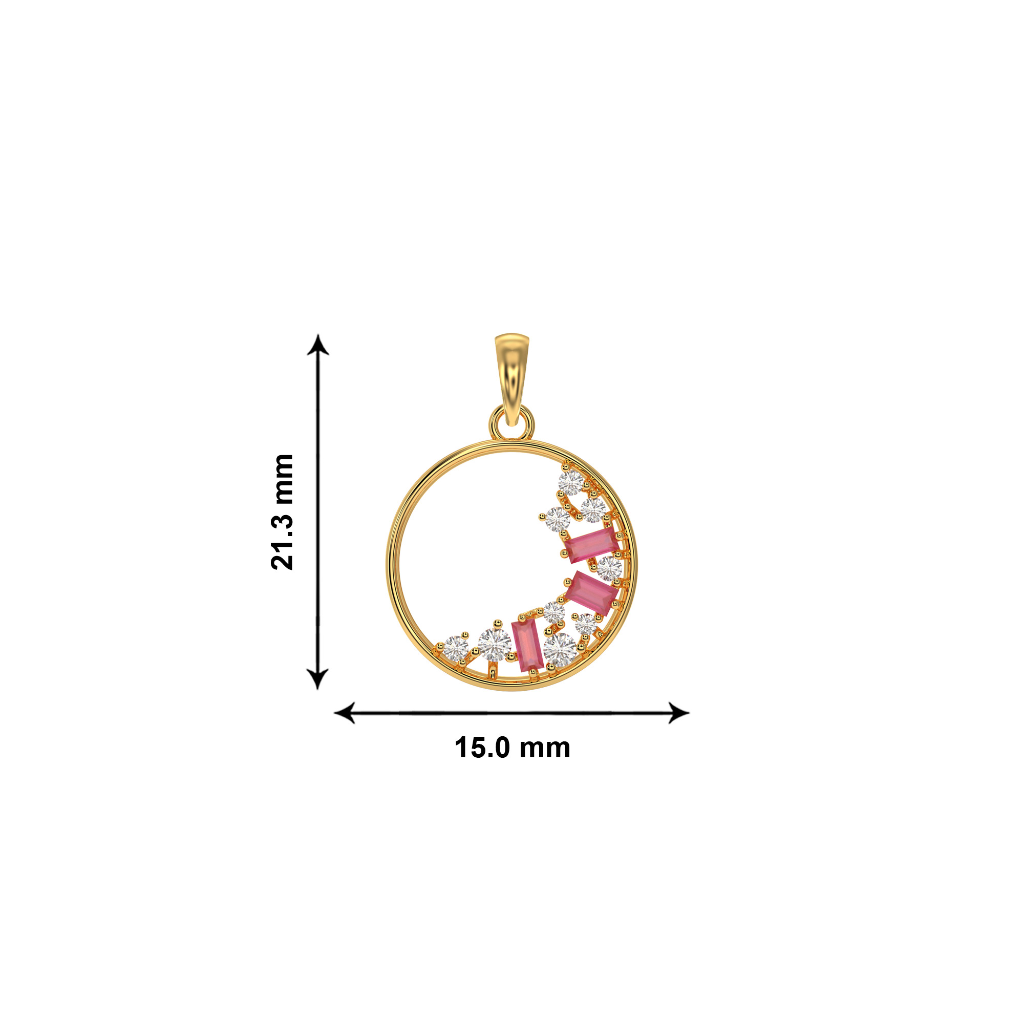 Ruby Halo Medallion - Image 4