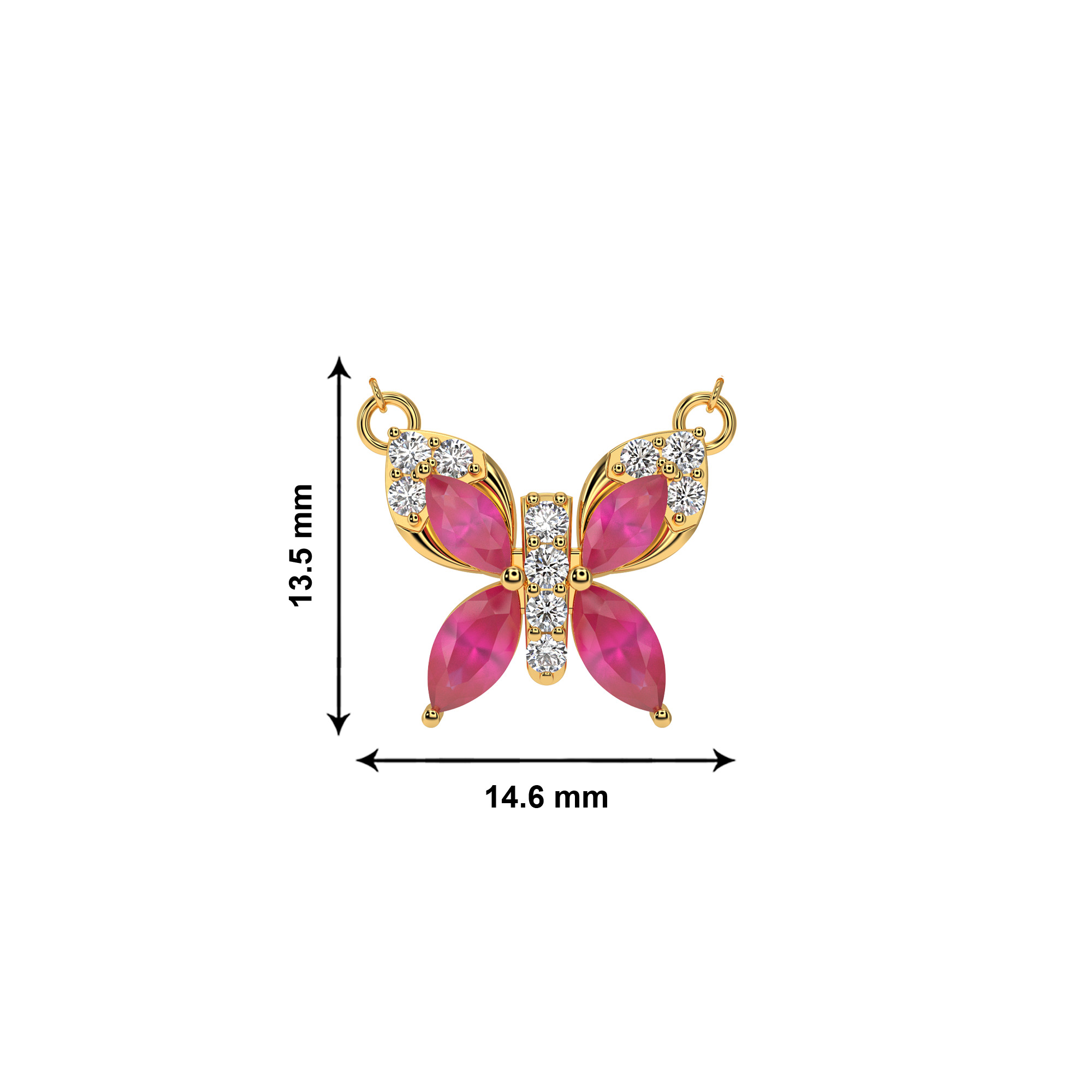 Gilded Butterfly Pendant - Image 4