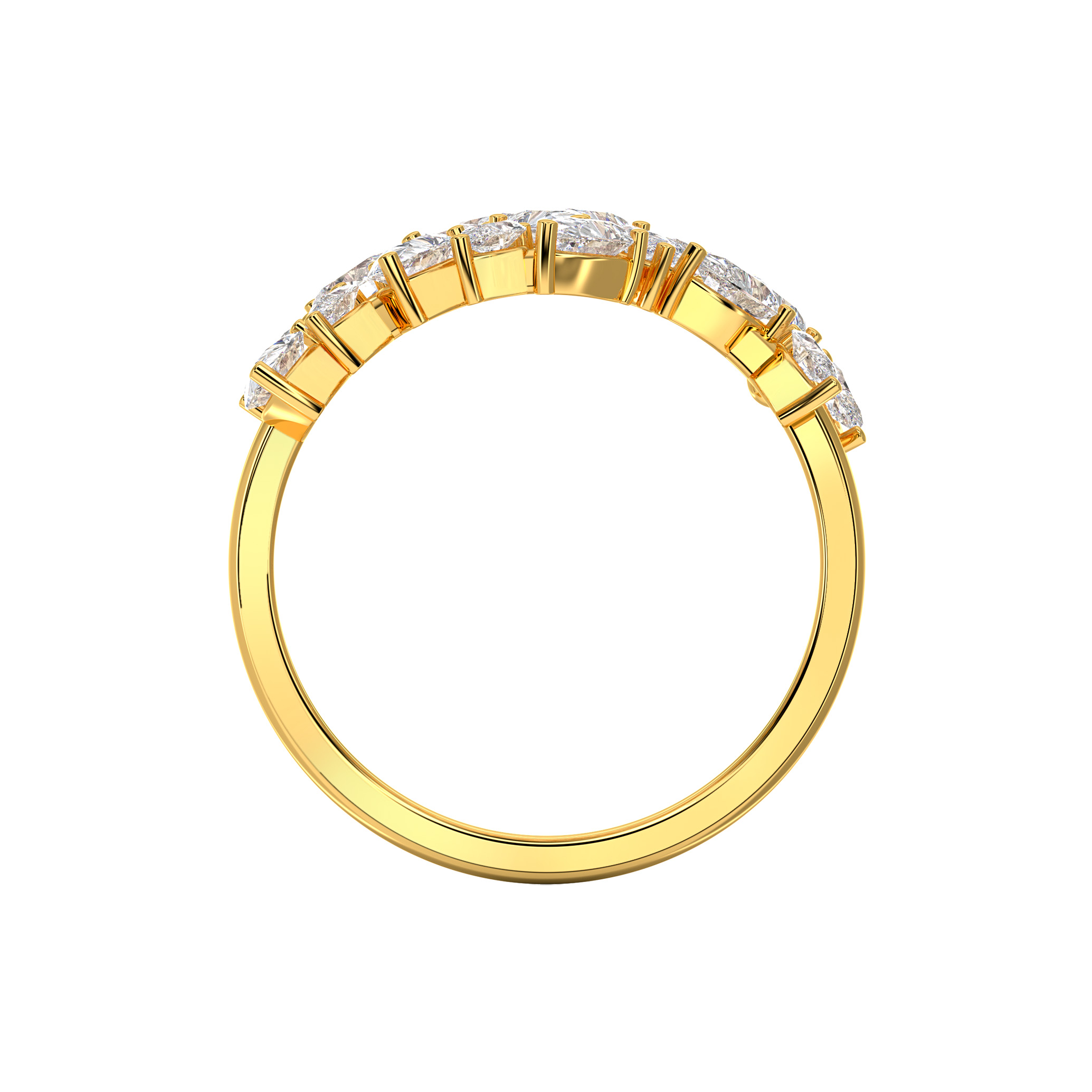 Triple tier pear wrap ring - Image 3
