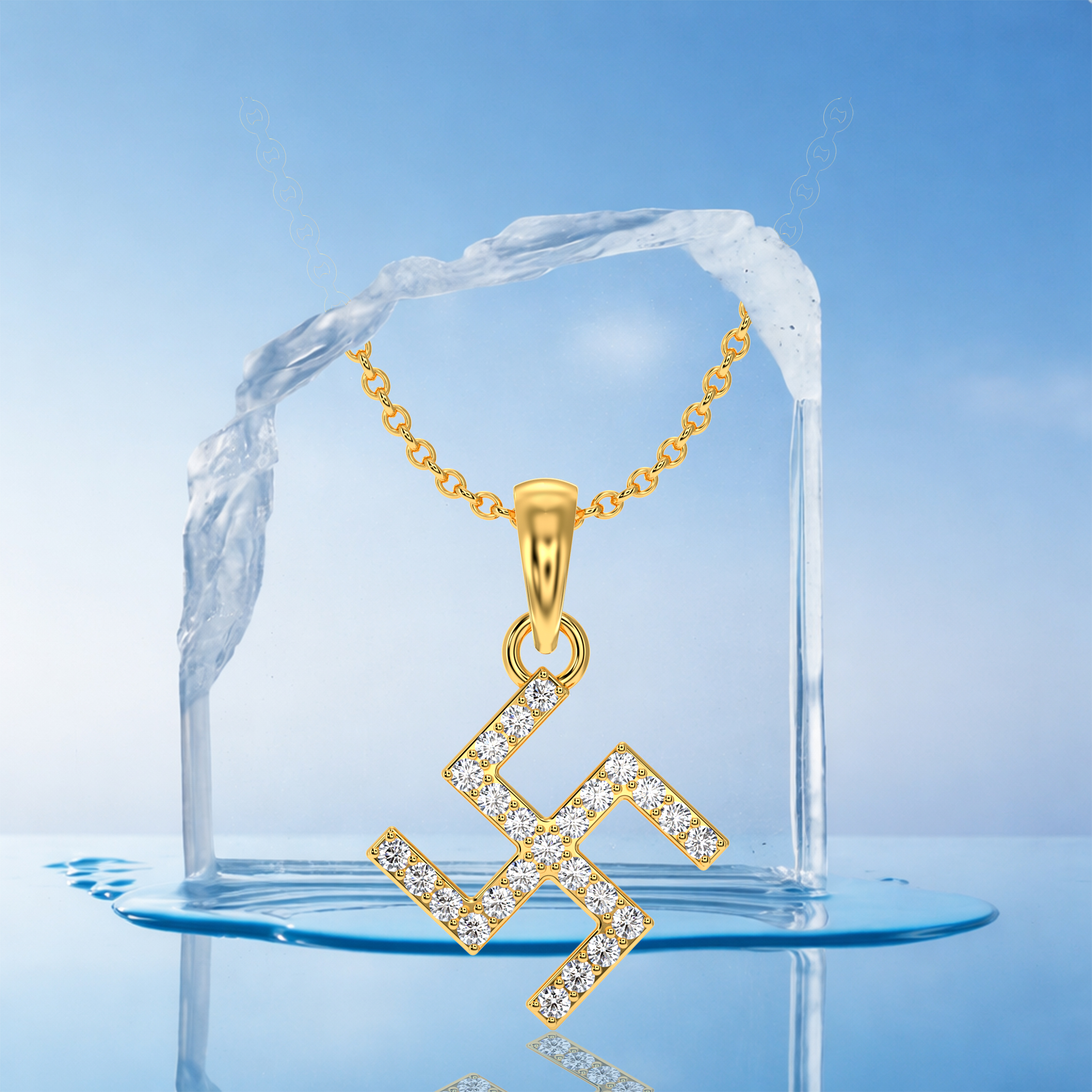 Swastika pendant