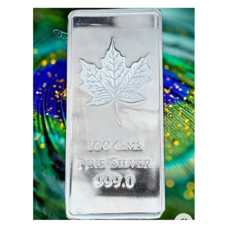 100 gms fine silver bar
